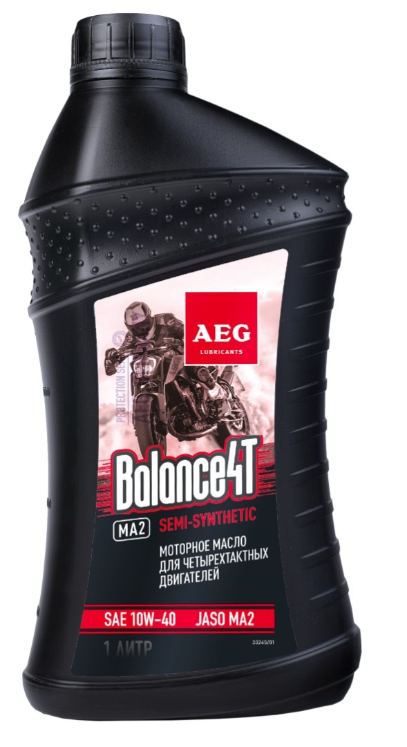 AEG Balance 4Т Масло моторное п/с для 4Т мотоциклов и скутеров SAE 10W-40 JASO-MA2 1л