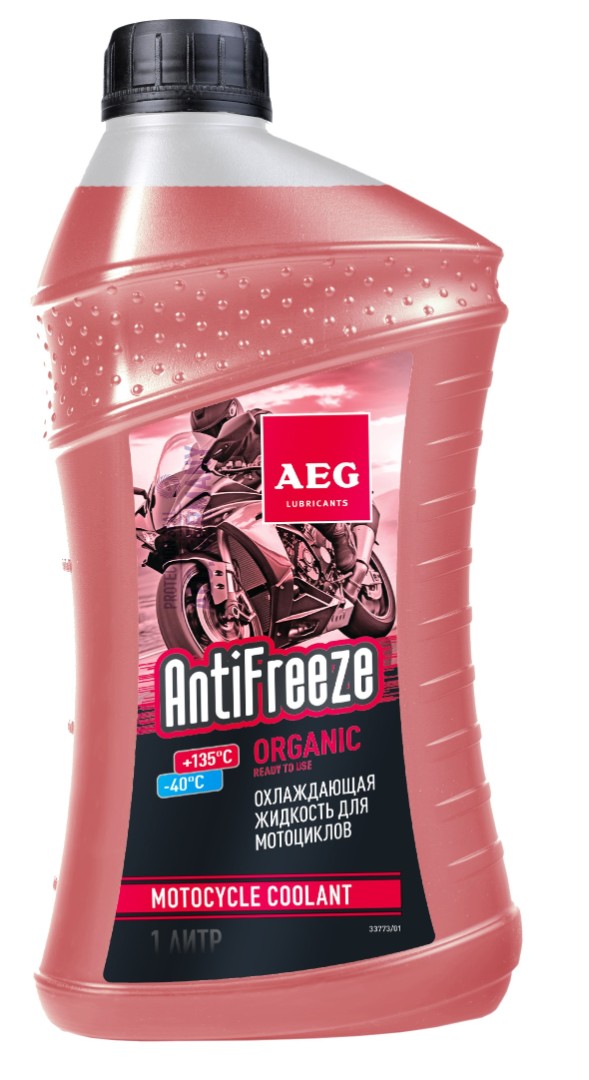 AEG Atnifeeze Organic Антифриз для мототехники красный 1л